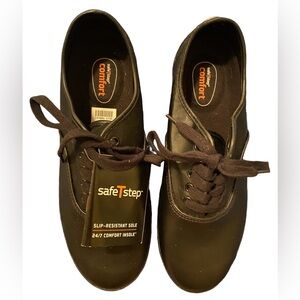 safeTstep Slip Resistant Sole Black Sneakers
